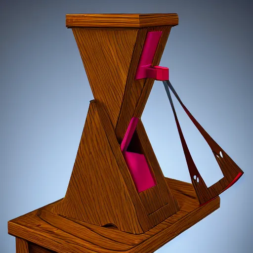 Prompt: a guillotine designed by fisher - price toys, toy guillotine, guillotine!!!!!!!!!!!!!!, high detail product photo, trending on artstation