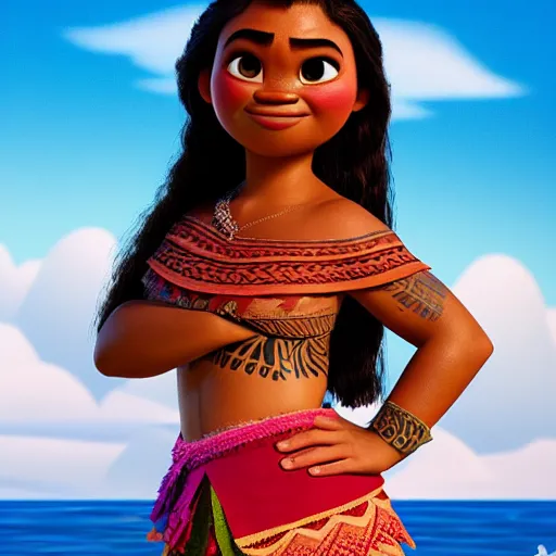 Image similar to moana studio portrait, photograph, 8 k