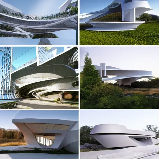 Prompt: new architecture that becomes popular in 2050