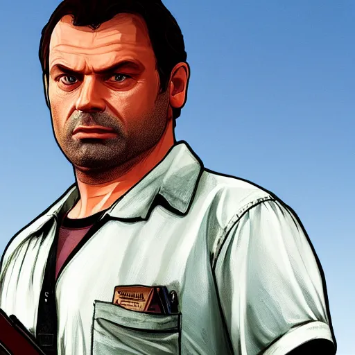 Image similar to leonardo as a gta v character