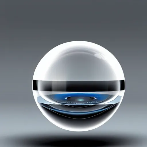 Image similar to concept art of spherical futuristic smartphone, minimalistic design, high performance