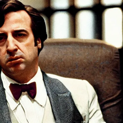 Prompt: still of saul goodman from the Godfather(1980)