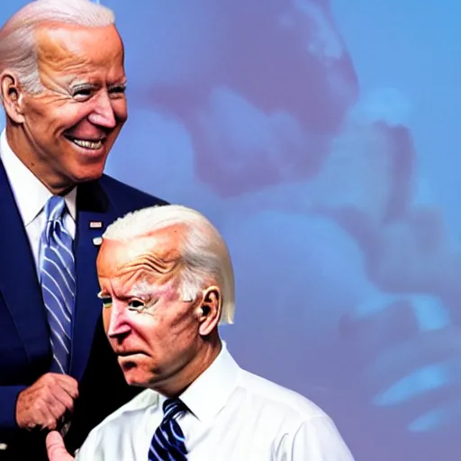 Image similar to joe biden tackling joe biden