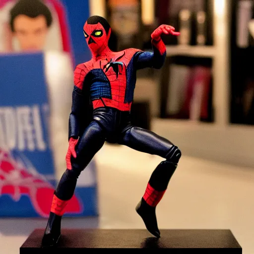 Image similar to action figure of michael jackson as spider - man
