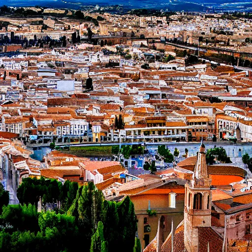 Image similar to city of zamora in spain, futuristic, high quality photo