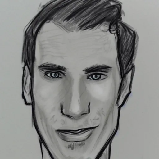 Prompt: a sketch of jerma985