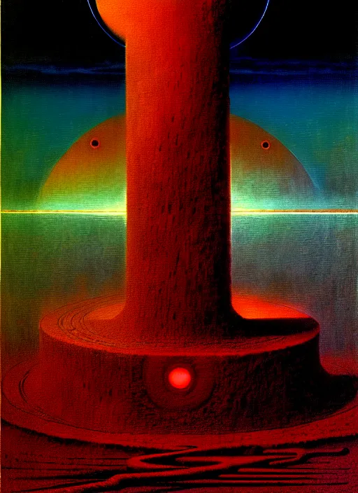 Image similar to machinery of creation occult reactor highly detailed painting by zdzisław beksinski 8 k