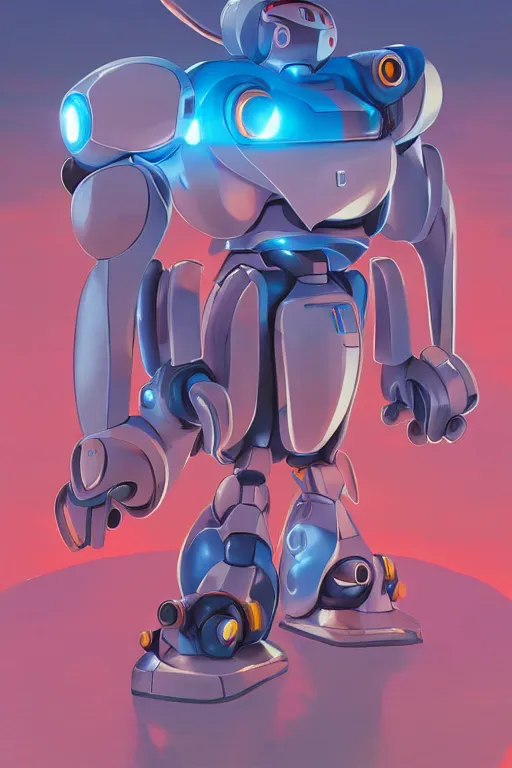 Image similar to metabots medabots medarotto medarot robot minimalist comics, behance hd by jesper ejsing, by rhads, makoto shinkai and lois van baarle, ilya kuvshinov, rossdraws global illumination ray tracing hdr radiating a glowing aura