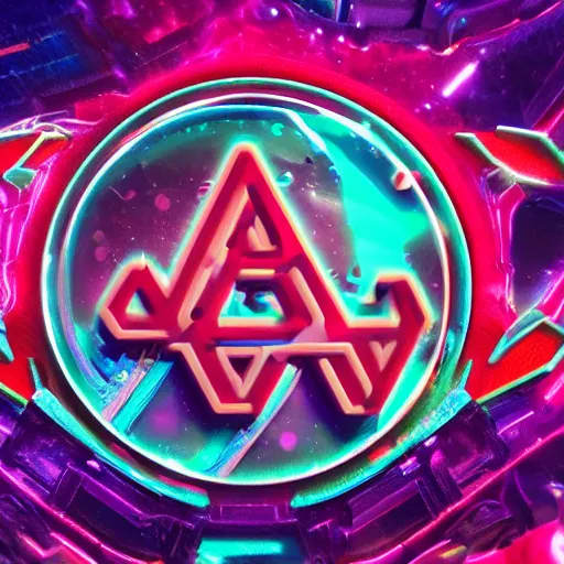 Image similar to a and w vaporwave logo, digital art, cosmic, 3 d high definition, trending on art station, photorealistic, high resolution, 8 k, octane, hyper detailed, insane details, intricate, elite, ornate, elegant trend, highly detailed and intricate, sharp focus, photography, unreal engine