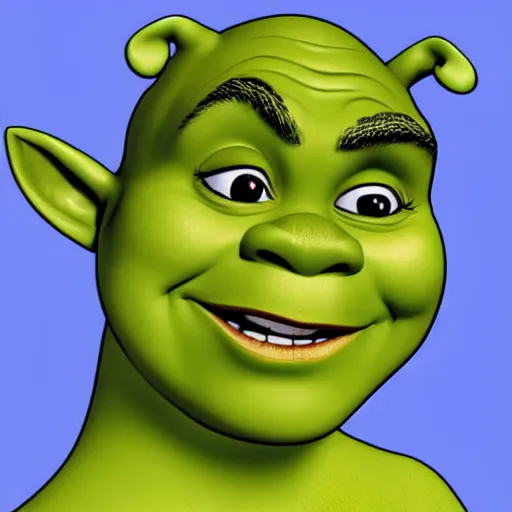 Prompt: shrek 8 0 s pinup