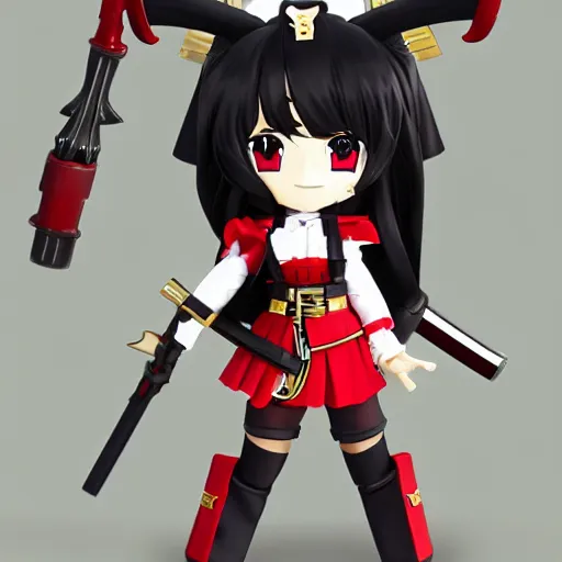 Image similar to Houshou Marine. Hololive character. Anime girl, 宝鐘マリン. Red pirate outfit and black pirate tricorn. brickred outfit colorscheme. Her name is Houshou Marine. Anime cute face. Yun Jin.