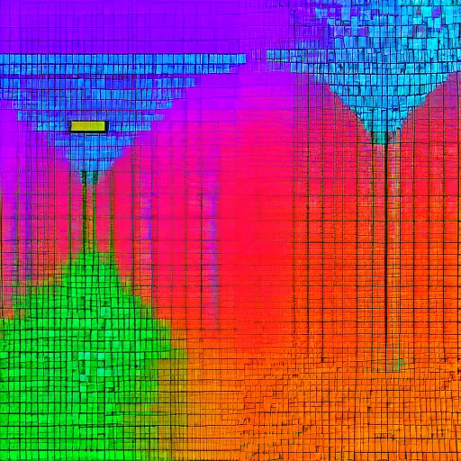 Prompt: glitch art grumpy arcade diatom