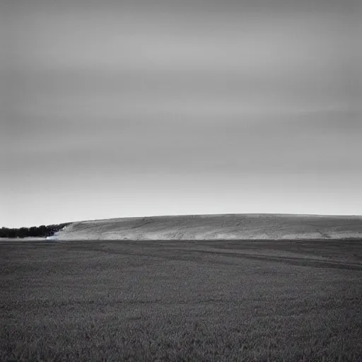 Image similar to black and white minimalist landscape photos with a low horizon