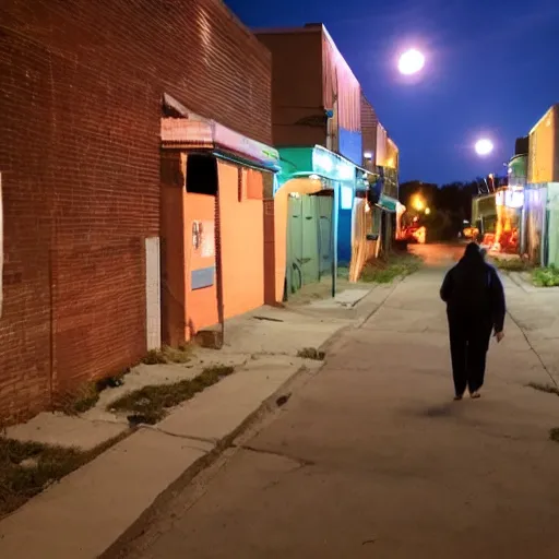 Image similar to walking through the hoods of east saint louis during 8 pm