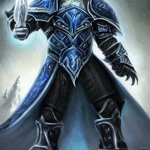 Image similar to arthas menethil realistic