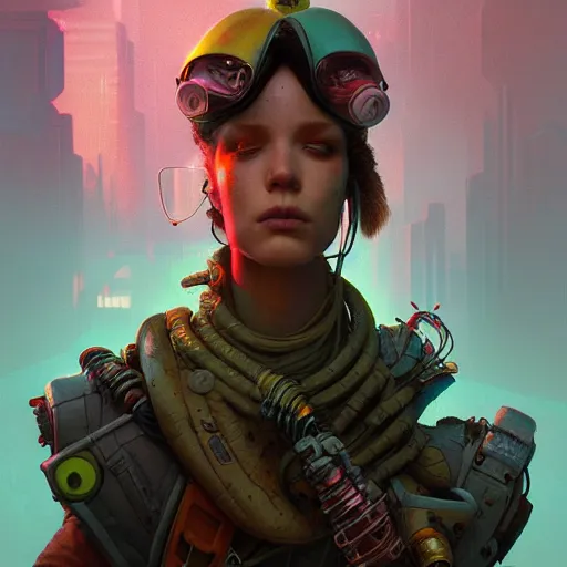 Image similar to apocalyptic chipolino cyberpunk portrait by gaston bussierre and charles vess and james jean and erik jones and rhads, 3 d octane render, beautiful fine face features, intricate high details, sharp, ultradetailed