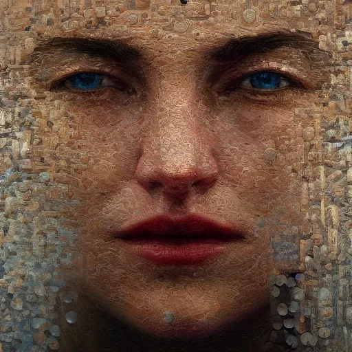 Image similar to cinematic minecraft, intricate, elegant, by alyssa monks, highly detailed, symmetrical face, expression desire, fine details, masterpiece, trending on artstation