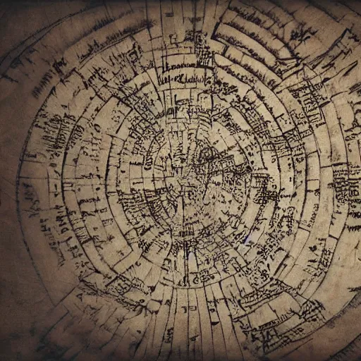 Image similar to ancient map, labyrinth map, old paper