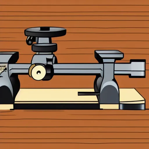 Image similar to lathe, woodworking, vector art