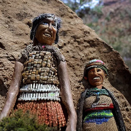 Image similar to A diorama Of the Tarahumara in the mountains of northern Mexico