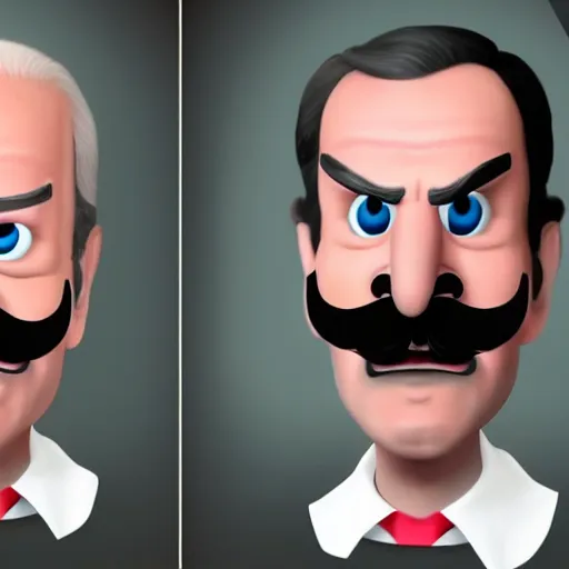 Image similar to joe biden as waluigi, cinematic, featured on artstation, award winning