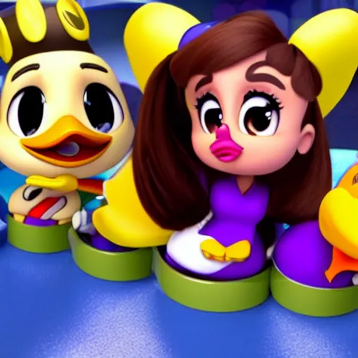 Image similar to ariana grande as a special guest in movie duck tales