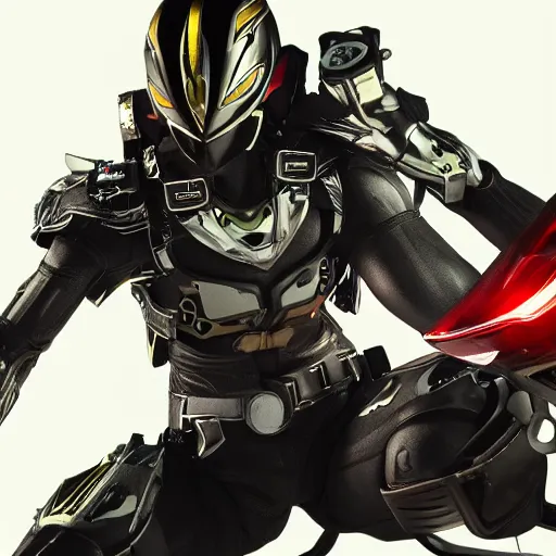 Image similar to new type of Kamen Rider, octane render