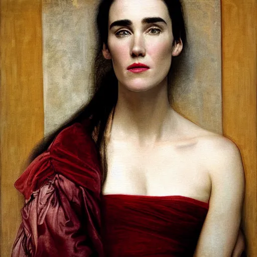 Prompt: jennifer connelly painted by ingres, david, photography