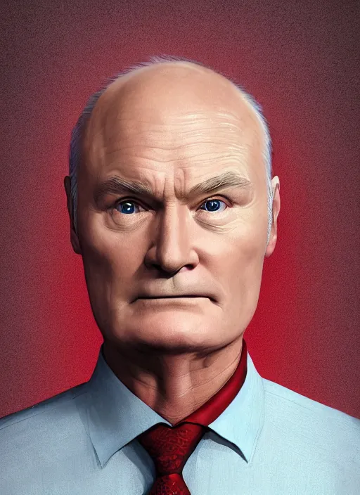 Prompt: ( ( ( hyperrealist portrait of creed bratton as creed bratton of the office television series ) ) ) by mike campau, head to waist, red background photorealistic, octane render, vibrant colors, unreal engine, dynamic lighting, perfect factions, very detailed faces, intricate detail, trending on artstation, poster, volumetric lighting, 4 k, award winning