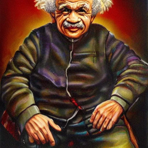 Prompt: vietnamese einstein portrait