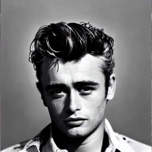 Image similar to james dean photographed by peter lindbergh