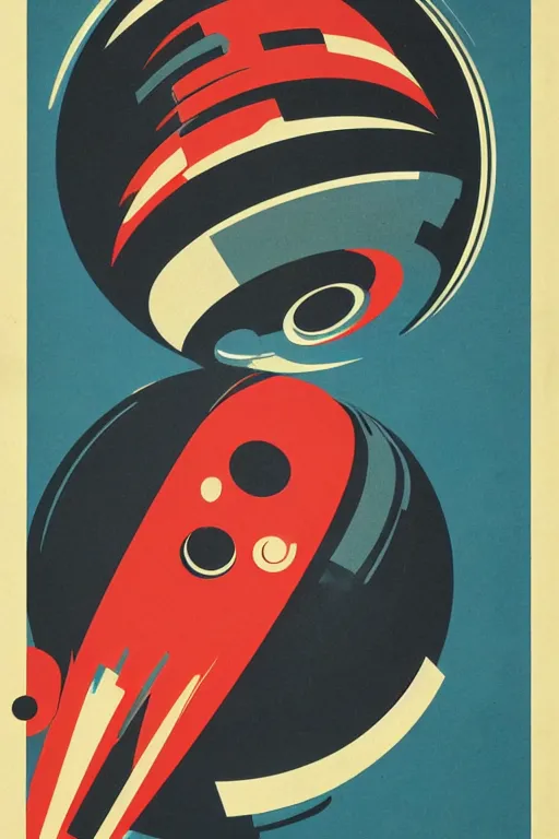 Image similar to poster of earth, 1 9 5 0 s style, futuristic design, dark, symmetrical, washed out color, centered, art deco, 1 9 5 0's futuristic, glowing highlights, intense