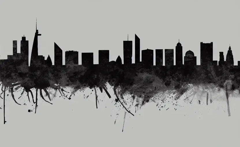 Image similar to minimalist hand drawing of frankfurt skyline