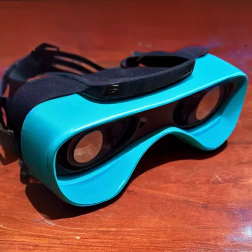 Image similar to a 1 9 7 0 s product photo of a vr headset manufactured by viewmaster.