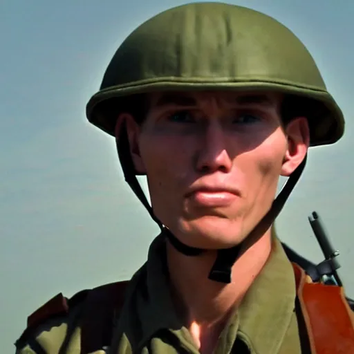 Image similar to youtuber jerma 9 8 5 in the vietnam war 4 k, high resolution, still, landscape, hd, dslr, hyper realistic