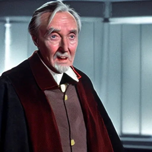 Image similar to Robert Hardy as Count Dooku from Star Wars the Clone Wars