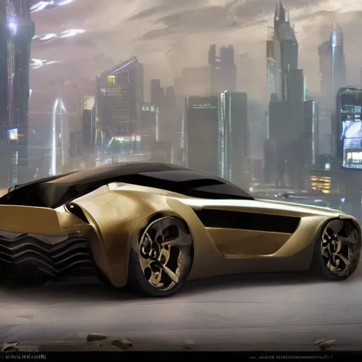 Image similar to car : motherboard forms designed by zaha hadid sci-fi futuristic ultra realistic photography, keyshot render, octane render, unreal engine 5 render, high oiled liquid glossy specularity reflections, ultra detailed, golden hour 4k, 8k, 16k in the style ofblade runner 2049 Cyberpunk 2077 ghost in the shell thor 2 marvel film : tilt shift: sharp focus