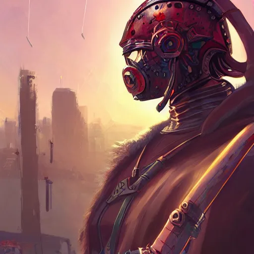 Image similar to cyberpunk viking helmet mask warrior goddess robot ninja fantasy, art gta 5 cover, official fanart behance hd artstation by jesper ejsing, by rhads, makoto shinkai and lois van baarle, ilya kuvshinov, ossdraws