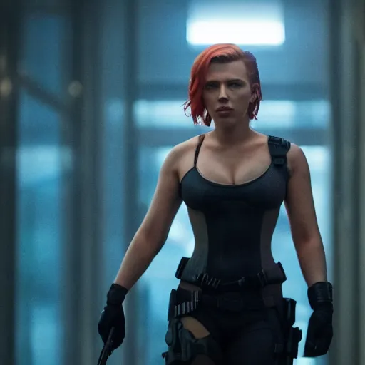 Image similar to a still of Scarlett Johansson in Altered Carbon (2018)