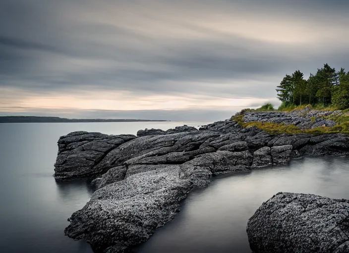 Image similar to photograph of alvaret on the swedish island of oland, morning light, landscape photography, award winning, canon, soft lighting, sony, nikon, 4 k, hd