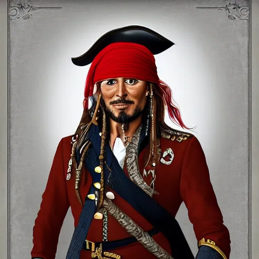 Prompt: portrait of a pirate named Vladimir Putin, digital art