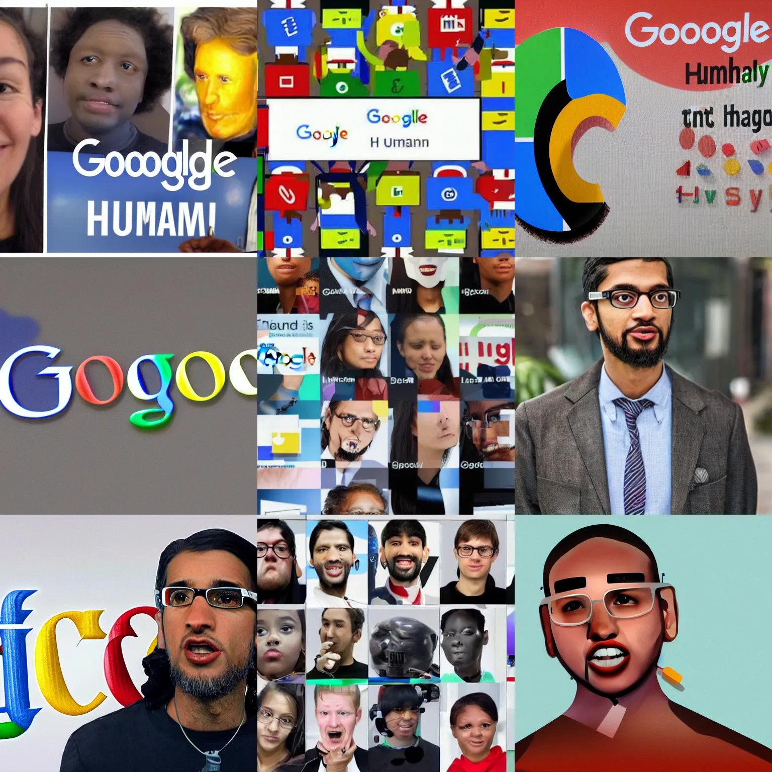 Prompt: if google was a human