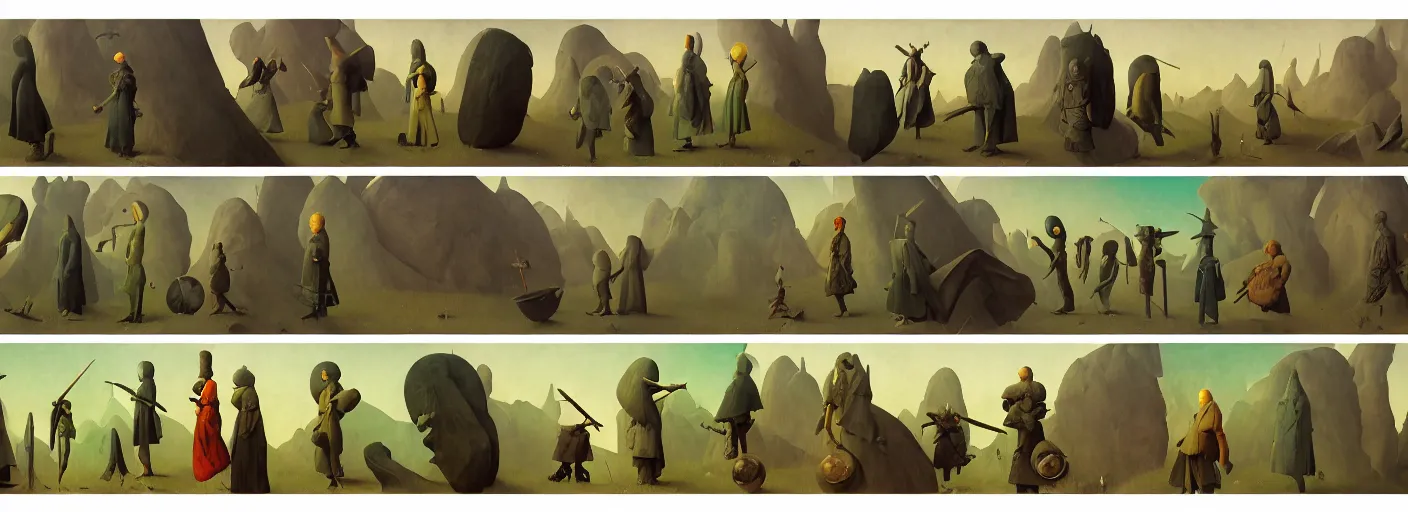 Image similar to rpg character concept art, very coherent and colorful high contrast masterpiece by norman rockwell franz sedlacek hieronymus bosch dean ellis simon stalenhag rene magritte gediminas pranckevicius, dark shadows, sunny day, hard lighting, reference sheet white background