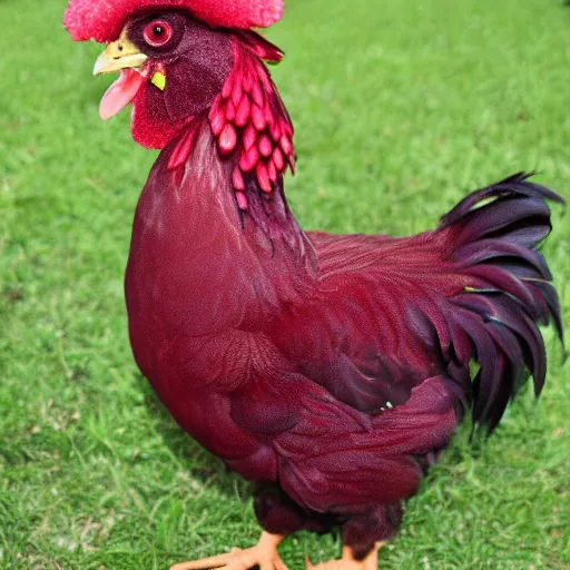 Image similar to adorable crimson chicken