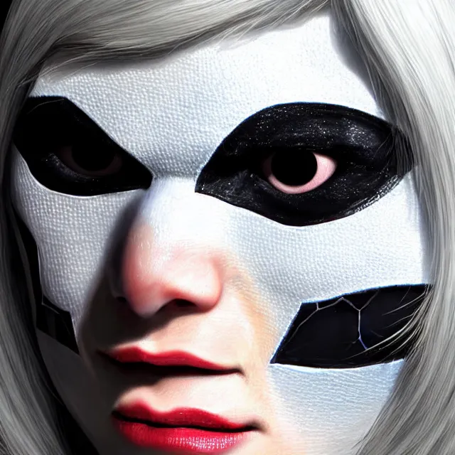 Image similar to perfectly centered close up portrait, spider - gwen, candid photography, by anne stokes, highly detailed, character concept