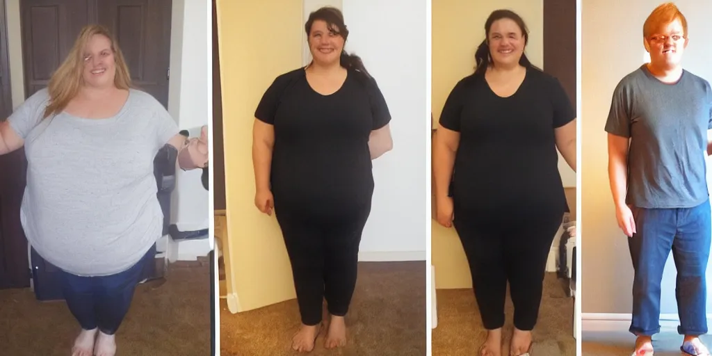 Image similar to before and after weight loss