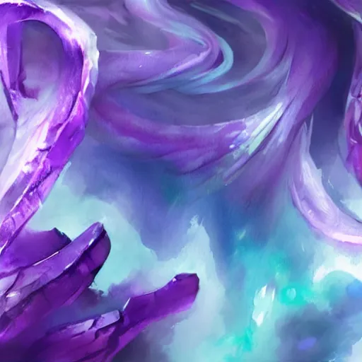 Prompt: purple infinite essence artwork painters tease rarity, void chrome glacial purple crystalligown artwork, shen rag essence dorm watercolor image tease glacial, iwd glacial whispers banner teased cabbage reflections painting, void promos colo purple floral paintings rarity