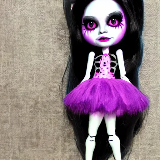 Image similar to monster high haunt couture doll, hd, cute,.