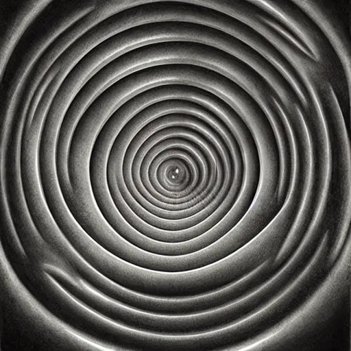 Prompt: hyperbolic spacetime vortex, powered by the void. by anton semenov, hyperrealistic photorealism acrylic on canvas, resembling a high resolution photograph