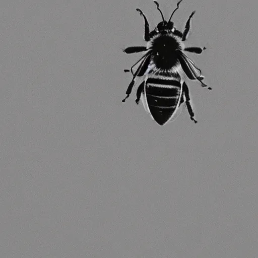 Image similar to a bee with a human head